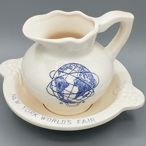 1961 New York Worlds Fair Creamer and Saucer Set
